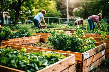 Jardin potager communautaire