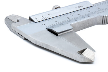 single caliper isolated on white background measuring tool