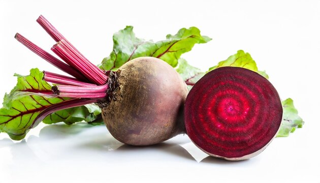 Fresh Beetroot Isolated On White