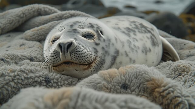 Sleeping Sea Lion