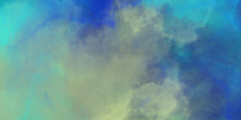 Beautiful blue watercolor background. Blue green watercolor background texture. Abstract grunge texture