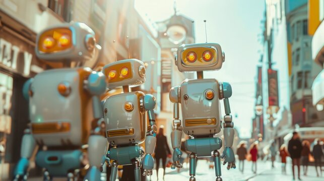 robots in the city.
