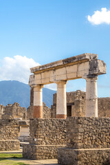 Fototapeta na wymiar Ancient ruins of Pompeii, Italy