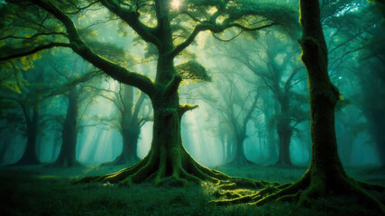Dawn's Whisper: A Mystical Morning in the Enchanted Forest