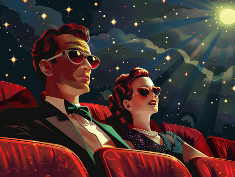 Nostalgic movie theater goers