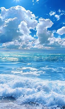 sky and sea background.