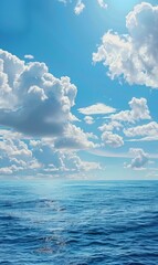 Naklejka premium sky and sea background.