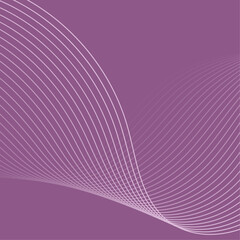 Abstract background with waves. Vector banner with lines. Background for music album, poster, card, advertisement. Geometric element for design. Purple gradient. Pink