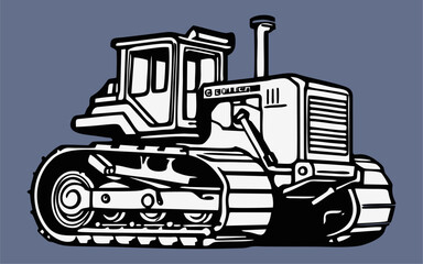 agricultural tractor isolated on background