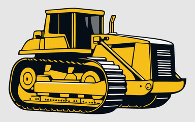 agricultural tractor isolated on background