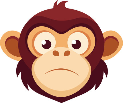 Captivating 3D Monkey Face Icon: Explore the Endearing Charm of a Cute Primate Design