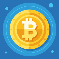 Bitcoin Pattern Vector Illustration