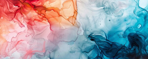 Abstract canvas background with vibrant alcohol ink wash texture, perfect for artistic designs