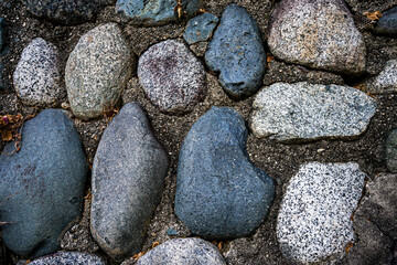 pebbles on the wall