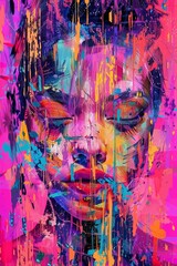 Explore the vibrancy of Bright and Bold Color Art to evoke feelings of joy and positivity.Glitch Art (with a focus on fantastical themes)