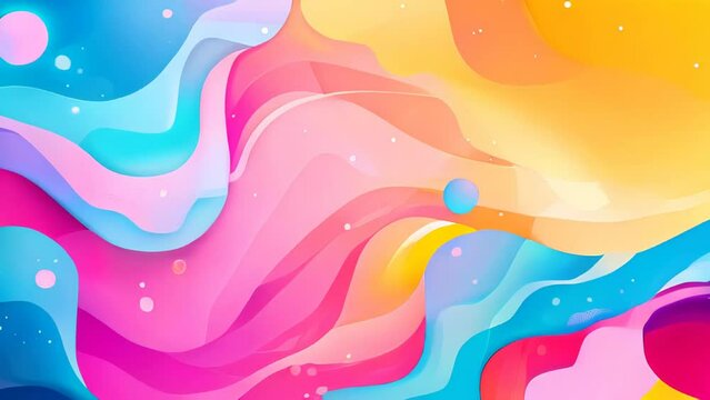 Abstract colorful background. Vector illustration. Colorful gradient background with liquid shapes.