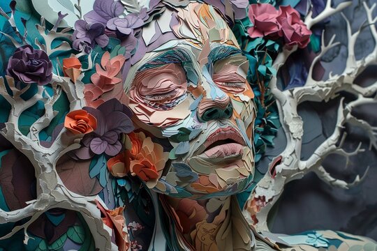 Use Lowbrow Art to express the raw and unfiltered emotions of the healing process.Paper Art (digital interpretations)