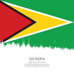 Flag of Guyana vector illustration