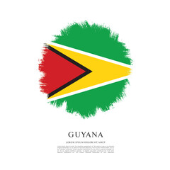 Flag of Guyana vector illustration