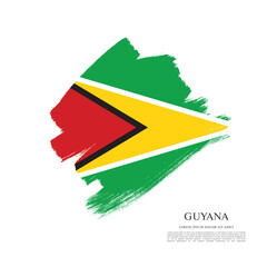 Flag of Guyana vector illustration