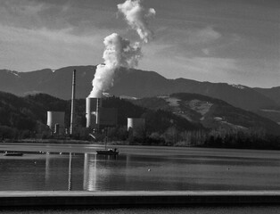 smoke from a factory