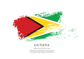 Flag of Guyana vector illustration