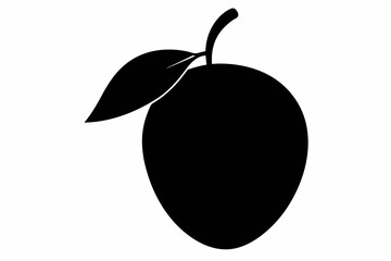 mango silhouette  vector illustration