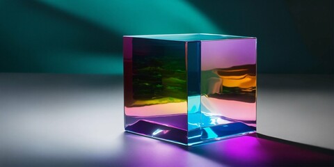 cube colorful glass