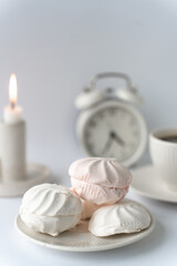 Marshmallows and coffee. 