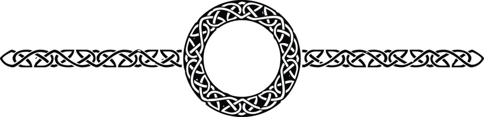 Ornate Celtic Pattern Circle Header