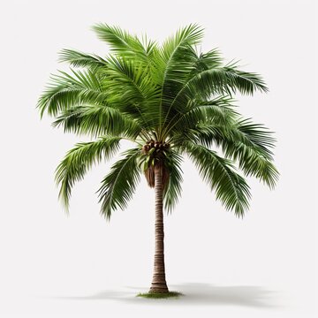 a palm tree with a white background