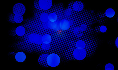 Blue bokeh background for banner, poster, Party, Anniversary, greetings, and various design works