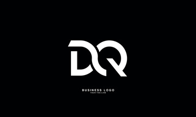 DQ, QD, D, Q, Abstract Letters Logo monogram