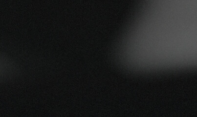 White grayish graphite gradient on a coal black grainy background - obrazy, fototapety, plakaty