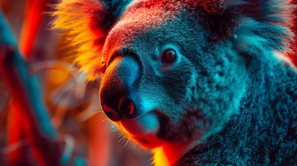 Fototapeten Vibrant Pop Art Koala Close-Up   © AlissaAnn