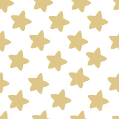 seamless pattern with cartoon stars. Colorful vector flat style for kids. Space. hand drawing. baby design for fabric, print, wrapper, textile