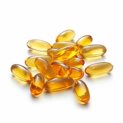 Omega 3 capsules.