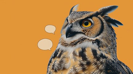 Funky Owl Comic Art - obrazy, fototapety, plakaty