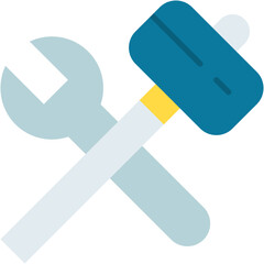 Hammer, handyman, tool, work, wrench Icon