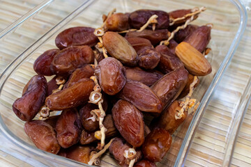 Dates in a opened jar. After some edits.