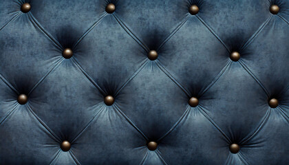 Dark blue retro vintage sofa textile fabric texture background - Upholstered velour
