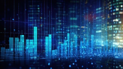 Fototapeta premium Big Data Analytics for Business Growth, Analyze the role of big data analytics in driving business insights, decision - making, and competitive advantage