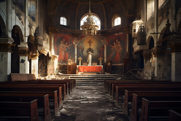 church interior, interior in church, inside big church, inside big cathedral