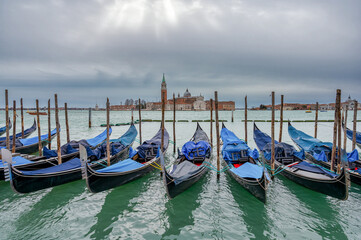 A Row of Gondolas