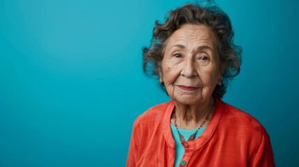 Front view of elderly Latina woman
