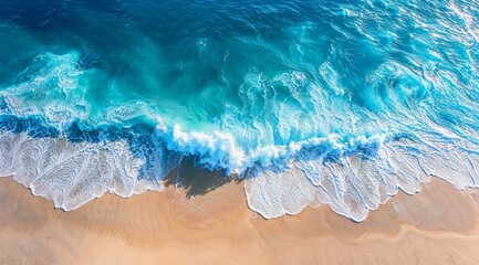 Ocean waves in Australia with turquoise and blue colors