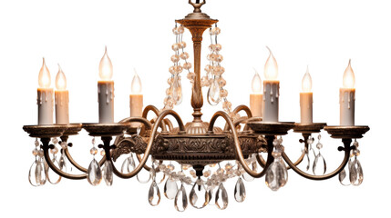 Fototapeta na wymiar A mesmerizing chandelier adorned with numerous lights casting a luminous glow