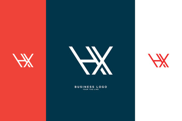 HX, XH, H, X, Abstract Letters Logo Monogram