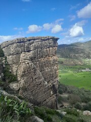 Gigantic Rock in the Mountains. Ouazzane, Morocco.