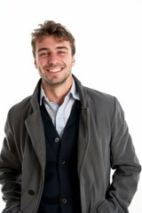 Fototapeta premium smiling portrait of a fashionable man